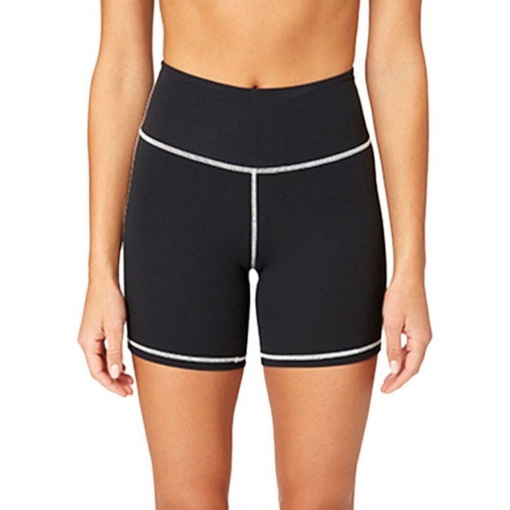 WeWoreWhat Black Elastic High Waist Stretchy Biker Shorts Women's Size M